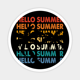 Hello Summer T Shirt For Women Men Magnet